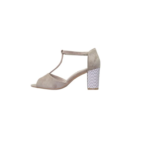 Sandały damskie na obcasie Goodin FL26411 Khaki - 4