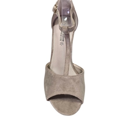 Sandały damskie na obcasie Goodin FL26411 Khaki - 5