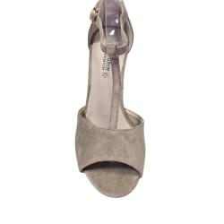 Sandały damskie na obcasie Goodin FL26411 Khaki - 5