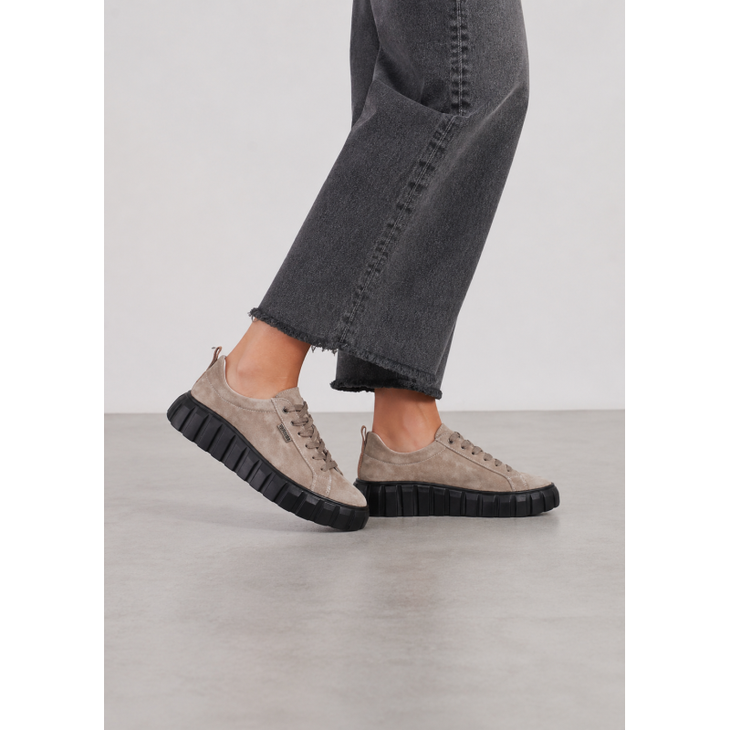 Sneakersy damskie na platformie Goodin XF89A Taupe - 1