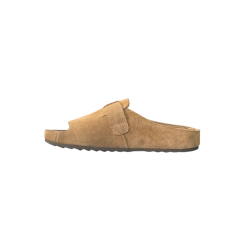 Skórzane klapki damskie Goodin 2665 camel - 3