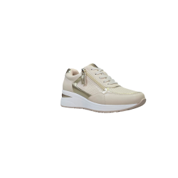 Beżowe sneakersy damskie na koturnie Evento 9678 - 3
