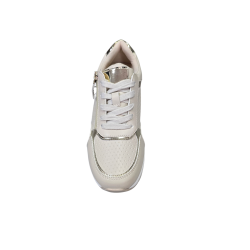 Beżowe sneakersy damskie na koturnie Evento 9678 - 5