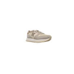 Beżowe skórzane sneakersy damskie Kobbo 100103 - 2