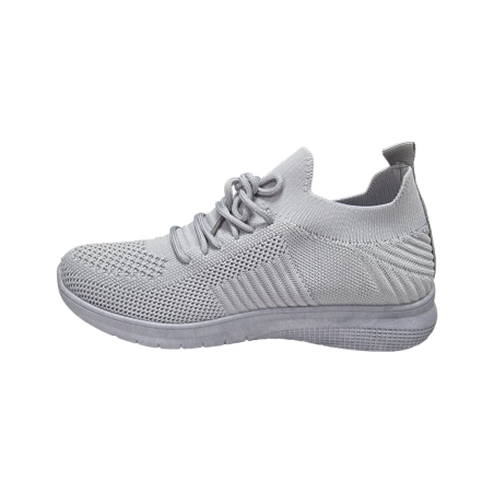 Szare lekkie sneakersy, sportowe buty News 4754 - 3