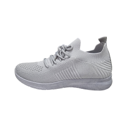 Szare lekkie sneakersy, sportowe buty News 4754 - 3