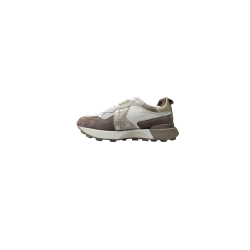 Beżowe skórzane sneakersy damskie Kobbo 66954 - 3