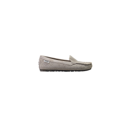 Zamszowe mokasyny damskie Potocki 9301 khaki - 1