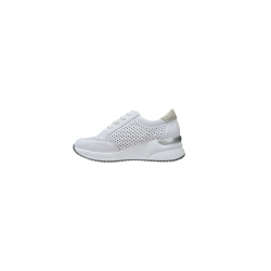 Białe skórzane sneakersy damskie na koturnie Vinceza 95403 - 3