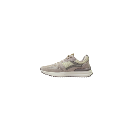 Skórzane sneakersy damskie Cambell 98320 Khaki - 3
