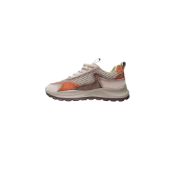 Beżowe skórzane sneakersy damskie Cambell 98323 - 3