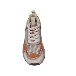 Beżowe skórzane sneakersy damskie Cambell 98323 - 4