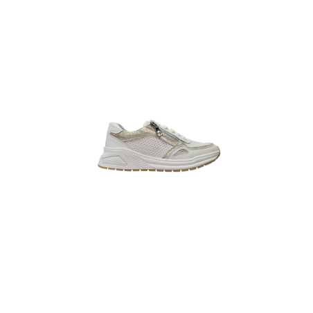 Beżowe skórzane sneakersy damskie Goodin PI2603 - 1