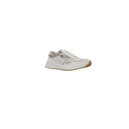 Beżowe skórzane sneakersy damskie Goodin PI2603 - 2