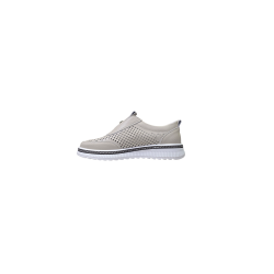 Beżowe skórzane sneakersy damskie Goodin RS2103 - 3