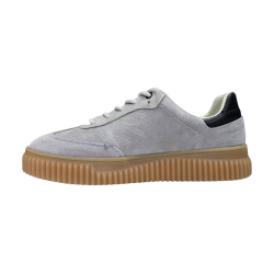 Szare skórzane sneakersy Goodin XF199 - 3
