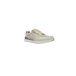 Beżowe skórzane sneakersy, półbuty Goodin XW1052 - 2