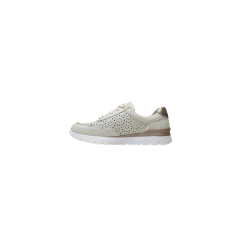 Beżowe skórzane sneakersy, półbuty Goodin XW1052 - 3
