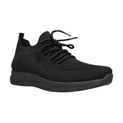 Czarne lekkie sneakersy sportowe buty News 4754 - 5