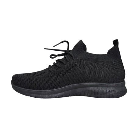 Czarne lekkie sneakersy sportowe buty News 4754 - 6