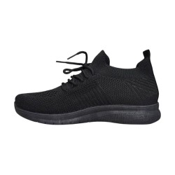 Czarne lekkie sneakersy sportowe buty News 4754 - 6