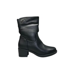 Czarne botki damskie na obcasie Vinceza 85190 - 4