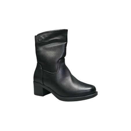 Czarne botki damskie na obcasie Vinceza 85190 - 5