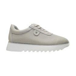 Ażurowe skórzane sneakersy, półbuty damskie D&A 629 - 3