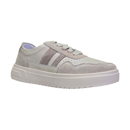 Skórzane sneakersy, półbuty sportowe damskie Goodin LX1041 beżowe - 5