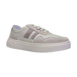 Skórzane sneakersy, półbuty sportowe damskie Goodin LX1041 beżowe - 5