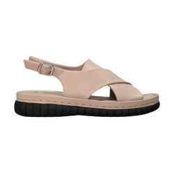 Sandały skórzane damskie Goodin SZ-057 Apricot - 4
