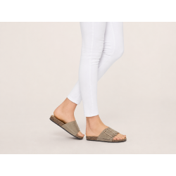 Klapki damskie Potocki 17309 Khaki - 1