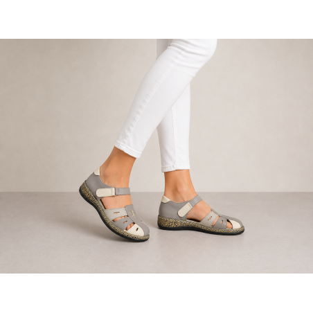 Półbuty damskie Potocki 90396 khaki - 1