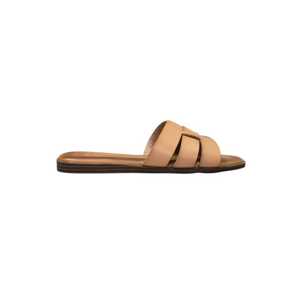 Płaskie klapki damskie Potocki 30303 camel - 2