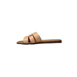 Płaskie klapki damskie Potocki 30303 camel - 4