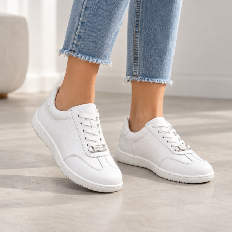 Białe półbuty, sneakersy damskie Goodin XW1116 - 1