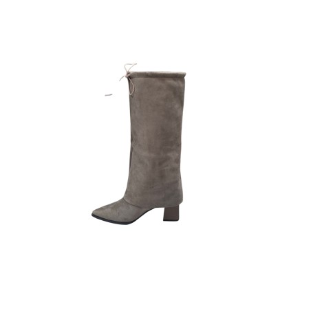 Kozaki damskie na słupku Goodin LH2033 Khaki - 3