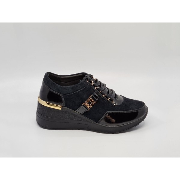 Damskie skórzane półbuty sportowe, sneakersy S.Barski LR94865 - 1