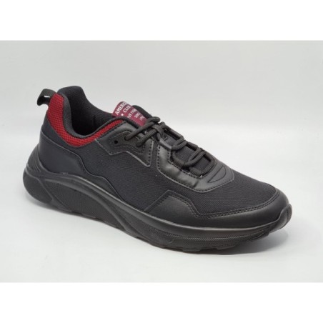 Czarne adidasy sportowe męskie American Club AA 02/20 - 2
