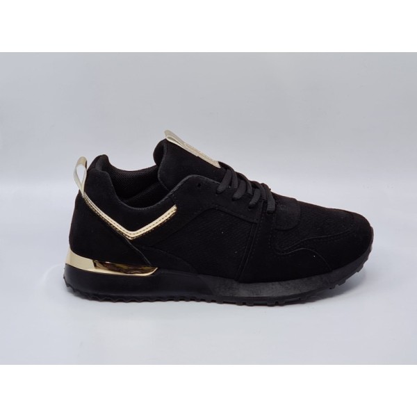 Czarne sneakersy, adidasy sportowe Seastar VL132 - 1