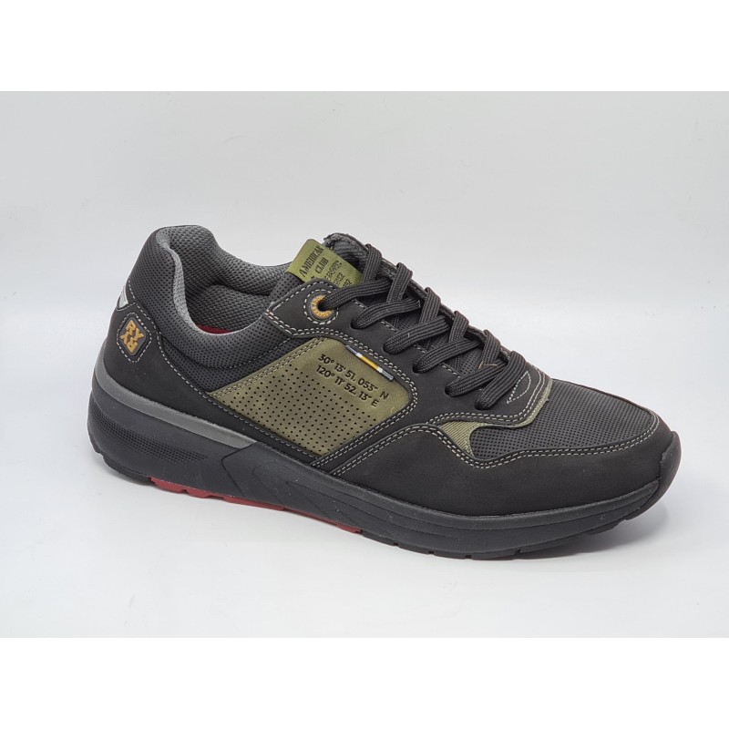 Czarne adidasy, sneakersy męskie American Club RH 05,06/21 - 1
